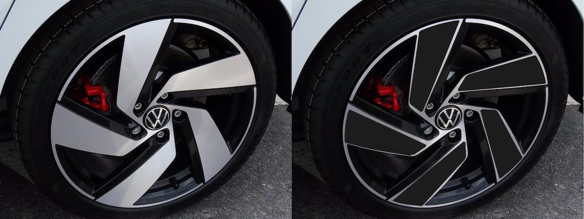 Vinyl Wheel Overlays Volkswagen GTI MK8 2022 2023