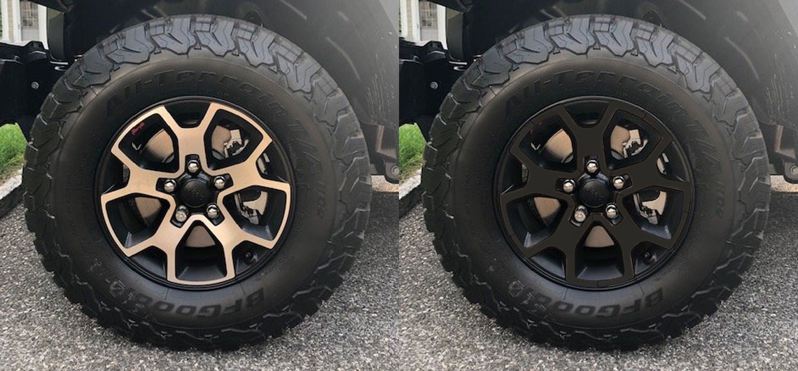 Wheel Blackout Overlay Decals Jeep Wrangler Rubicon