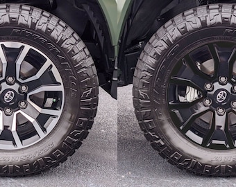 Wheel Blackout Vinyl Decals for Tacoma TRD Sport 2020-2022 17&quot; Wheels | Gloss Black, Matte Black, White, Silver, Red, Pink, Yellow,Turquoise