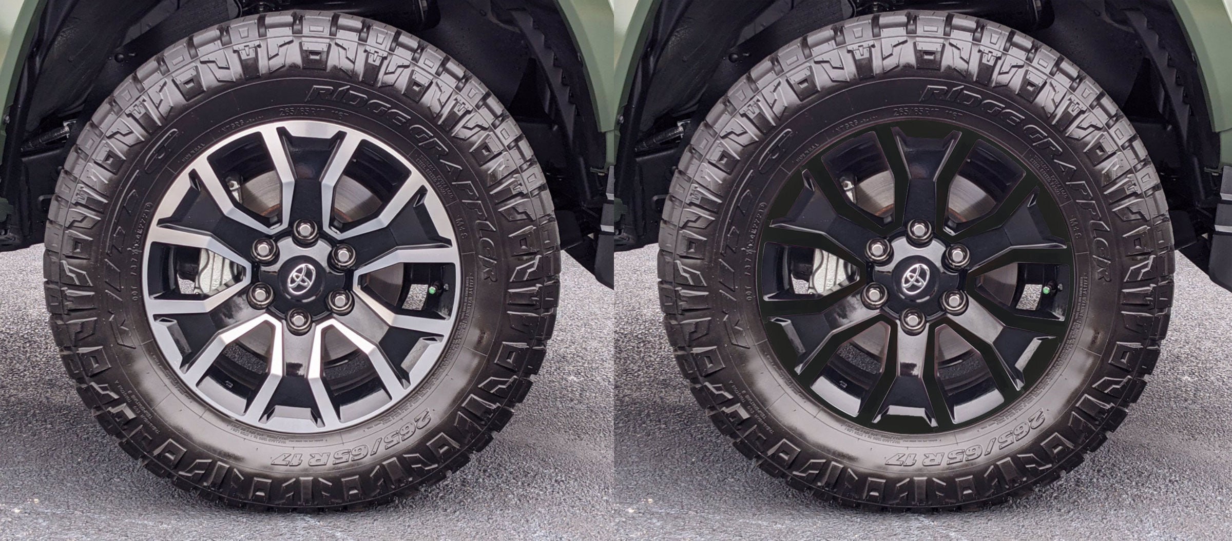 20202022 Toyota TRD Sport 17″ Wheel Blackout Overlay Decals