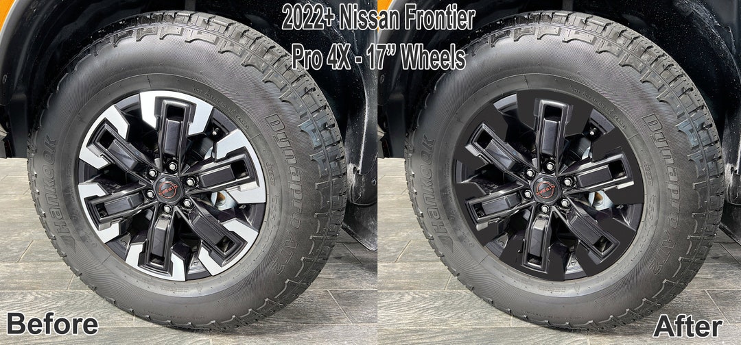Vinyl Wheel Overlays for 2022 Nissan Frontier Pro 4X 17" Wheels 8