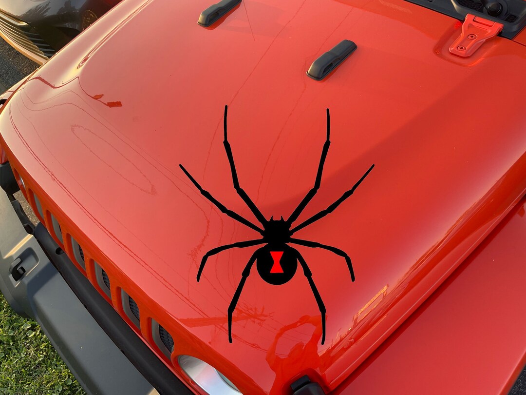 Black Widow Spider Hood Decal for Jeep 19 X 16 In. Etsy