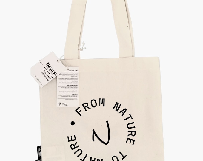 Natch Canvas Tote | Premium Quality |  FairTrade | GOTS Certified | Shopping Bag | Eco Friendly Gifts | Reusable Grocery Bag | Zero Waste