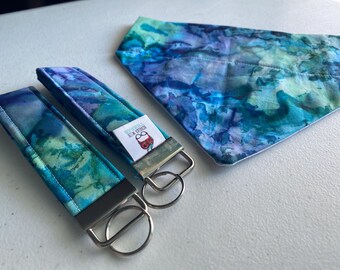 Pulsera y bandana para mascotas con acuarela