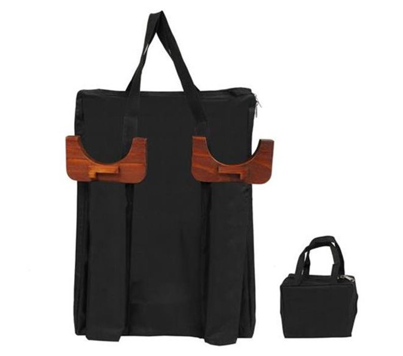 Family Game Fun for Adults and Kids\uff0cBrown Giant Wooden 4 in a Row Game with Storage Bag