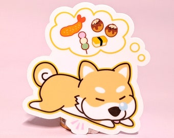 Shiba Wan Wan Delectable Dreams Sticker (clear)