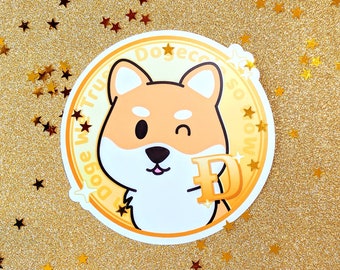 Dogecoin In Doge We Trust Sticker