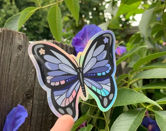 Butterfly Sticker, 3.1in x 3.4in, Laptop, Water Bottle Sticker