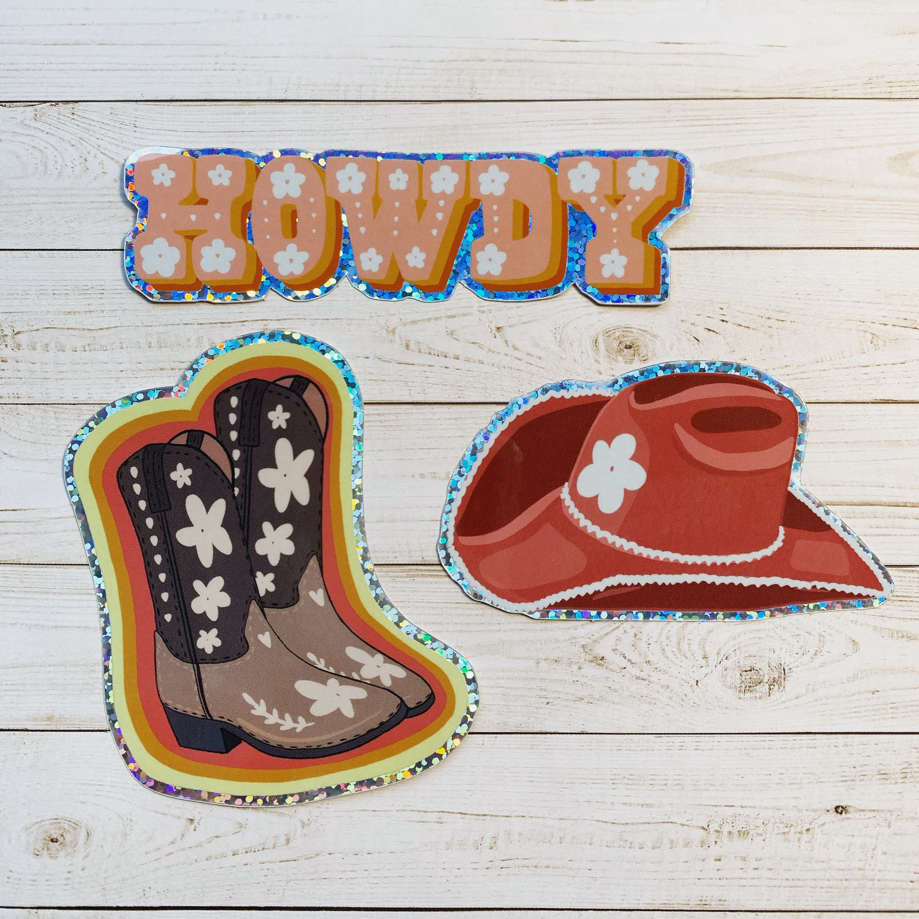 Mini Howdy Vase Sticker Howdy Vinyl Sticker Stickers for