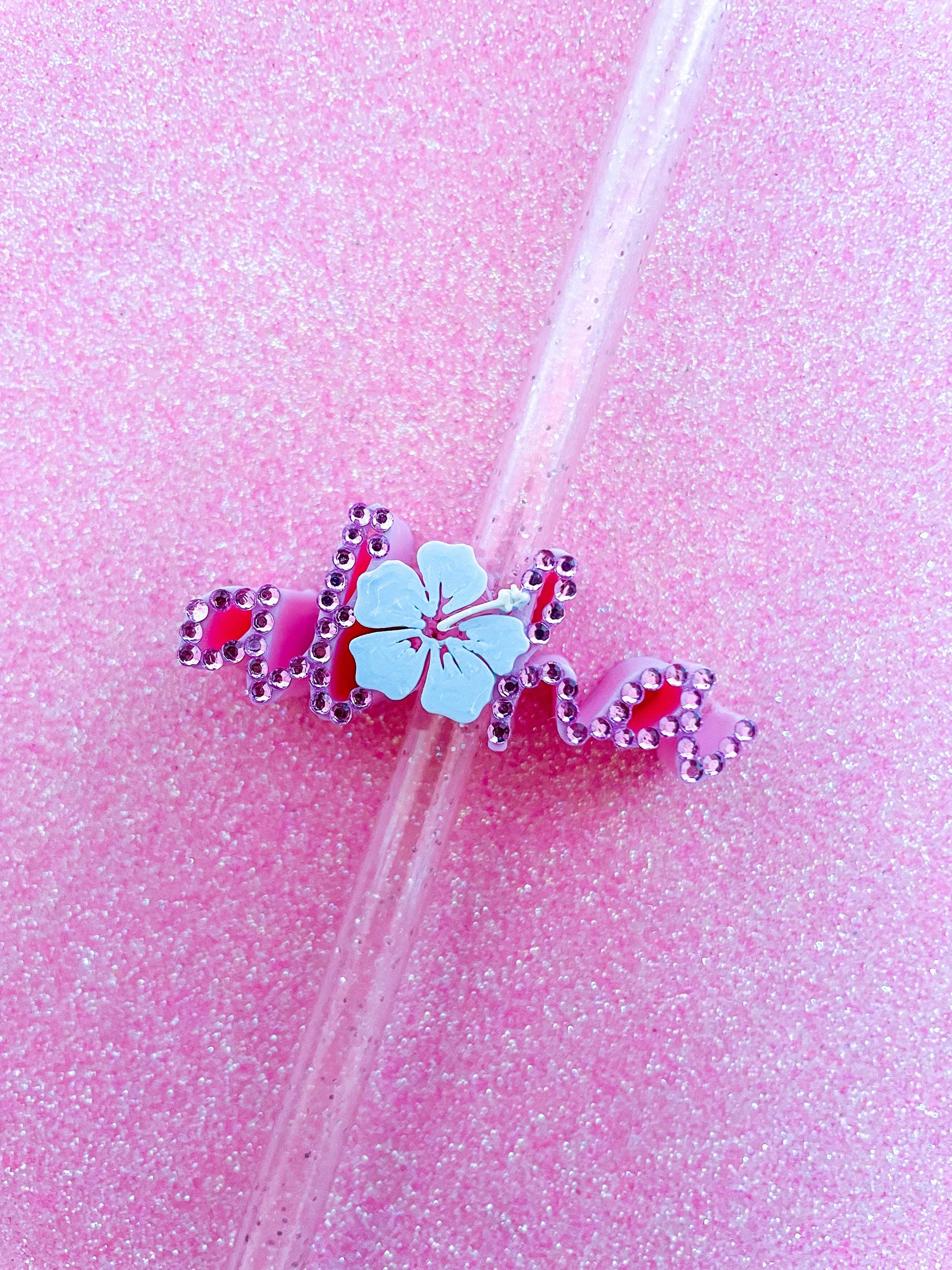 aloha straw topper
