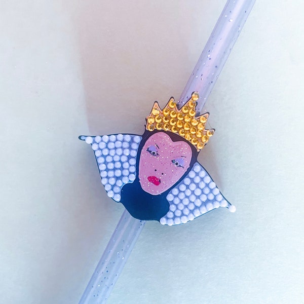 evil queen straw topper