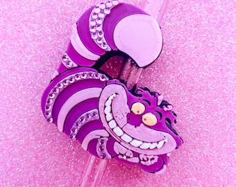 Cheshire Cat straw topper
