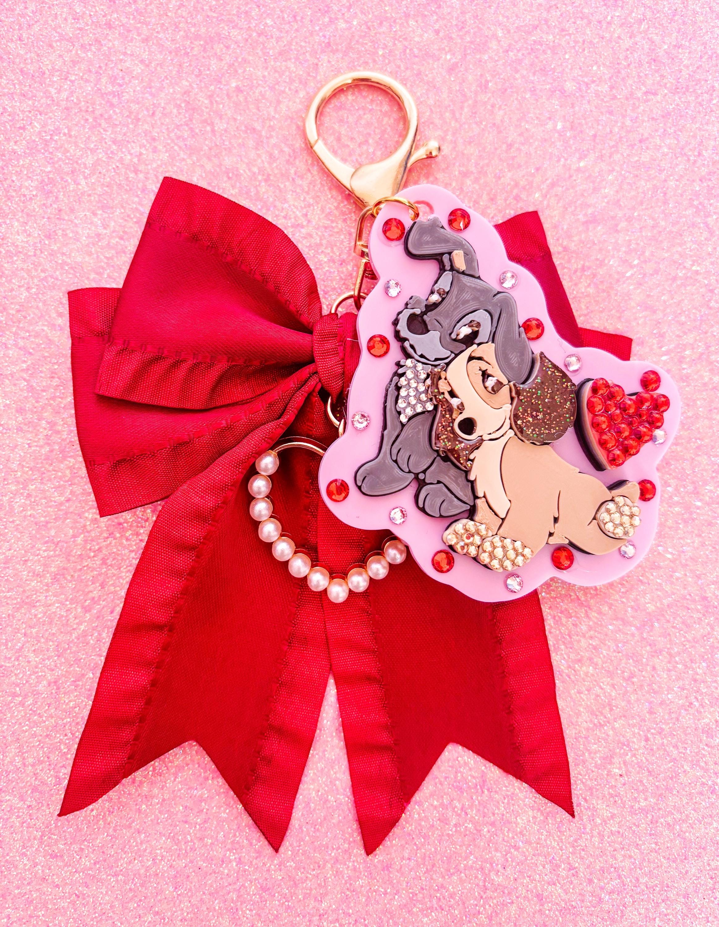 Lessie Key Chain Lady Bow Keychain - Etsy