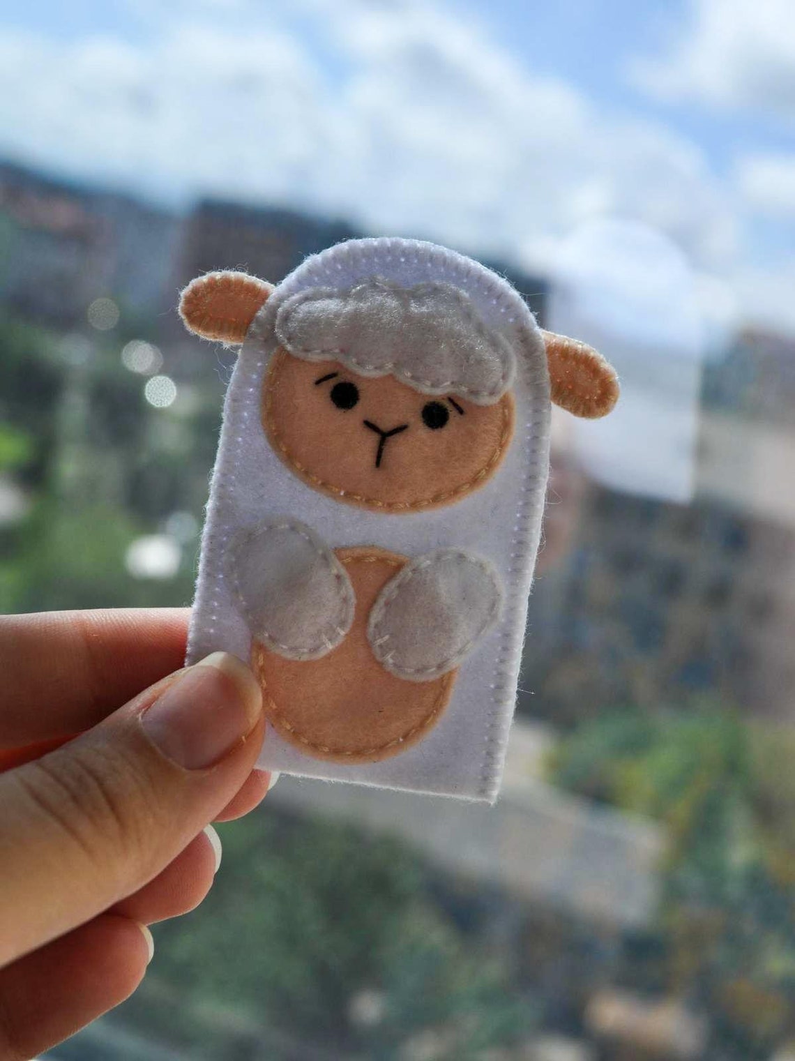 PDF Pattern, Felt Patter, Sheep Finger Puppet Pattern, Sheep Sewing ...