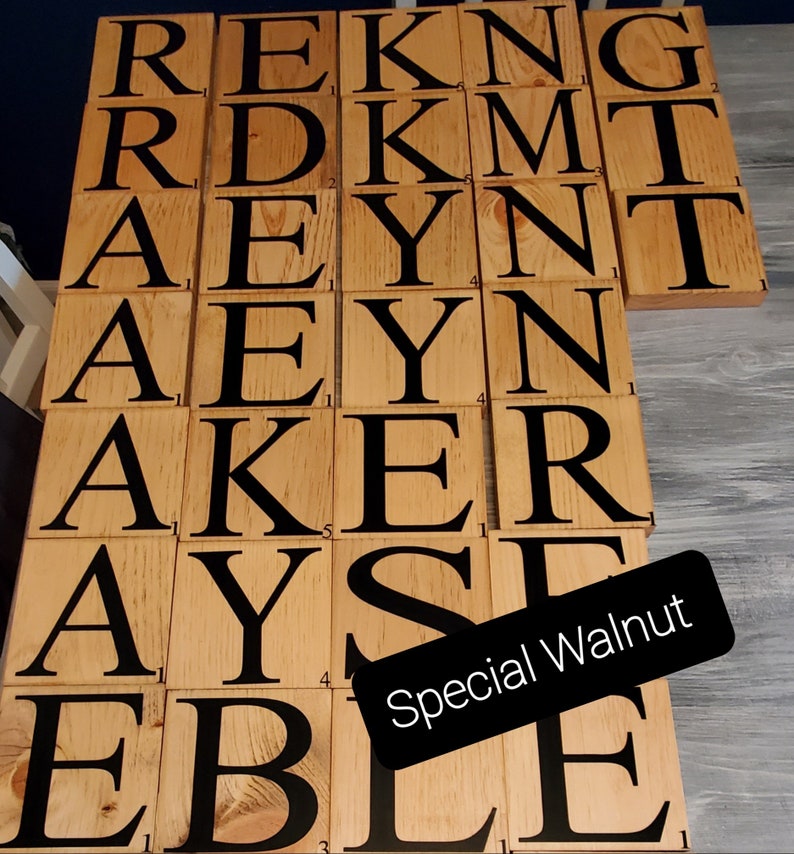 SCRABBLE PIECE SIGN Personalized Scrabble Wall Art Wall Etsy