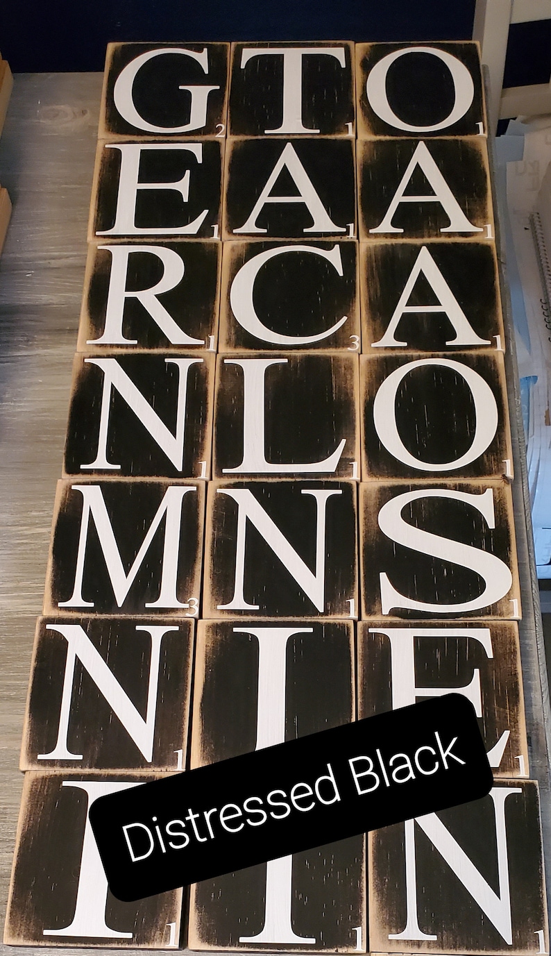 SCRABBLE PIECE SIGN Personalized Scrabble Wall Art Wall Etsy