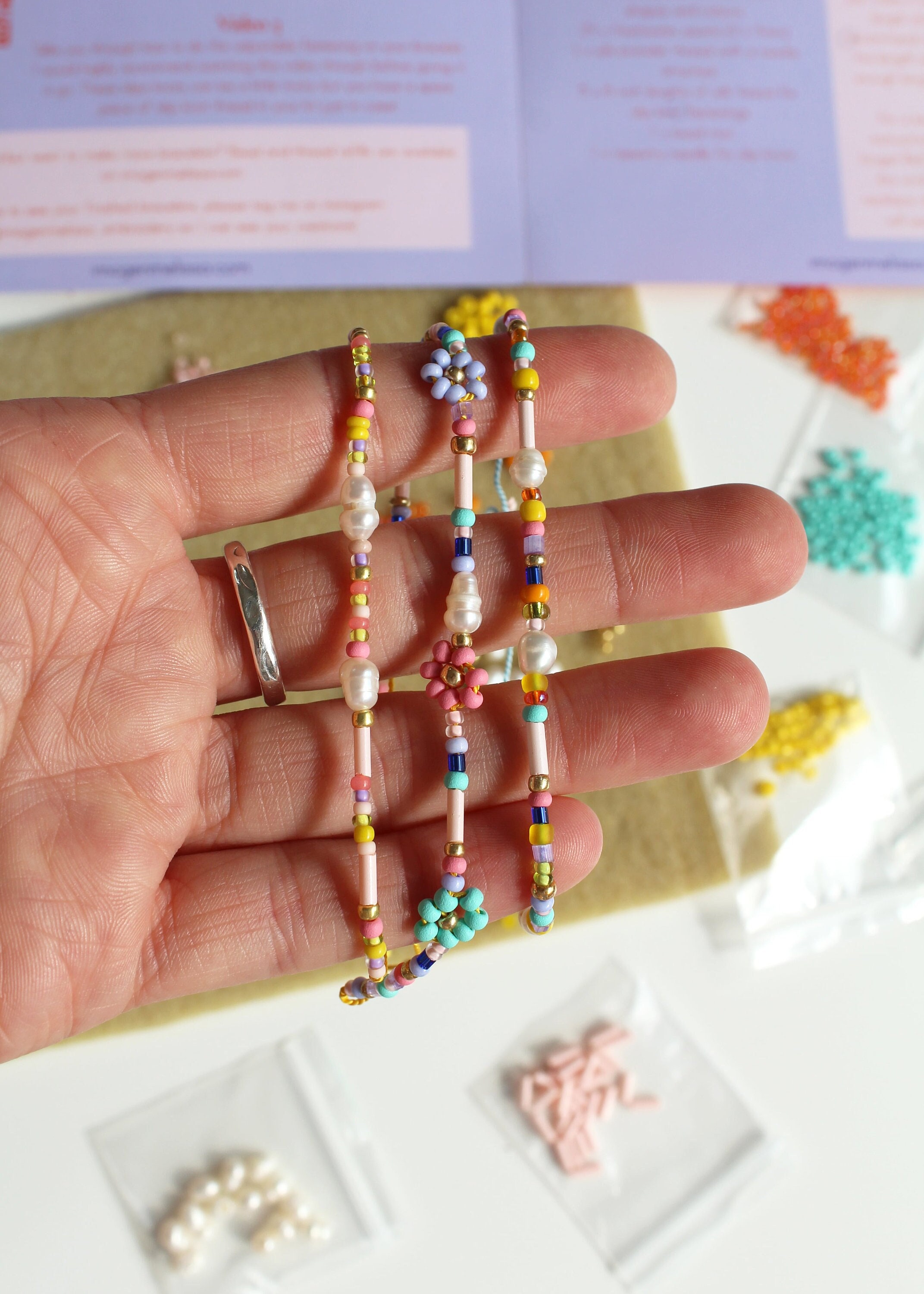 Kit de bracelet marguerite en perles DIY -  France