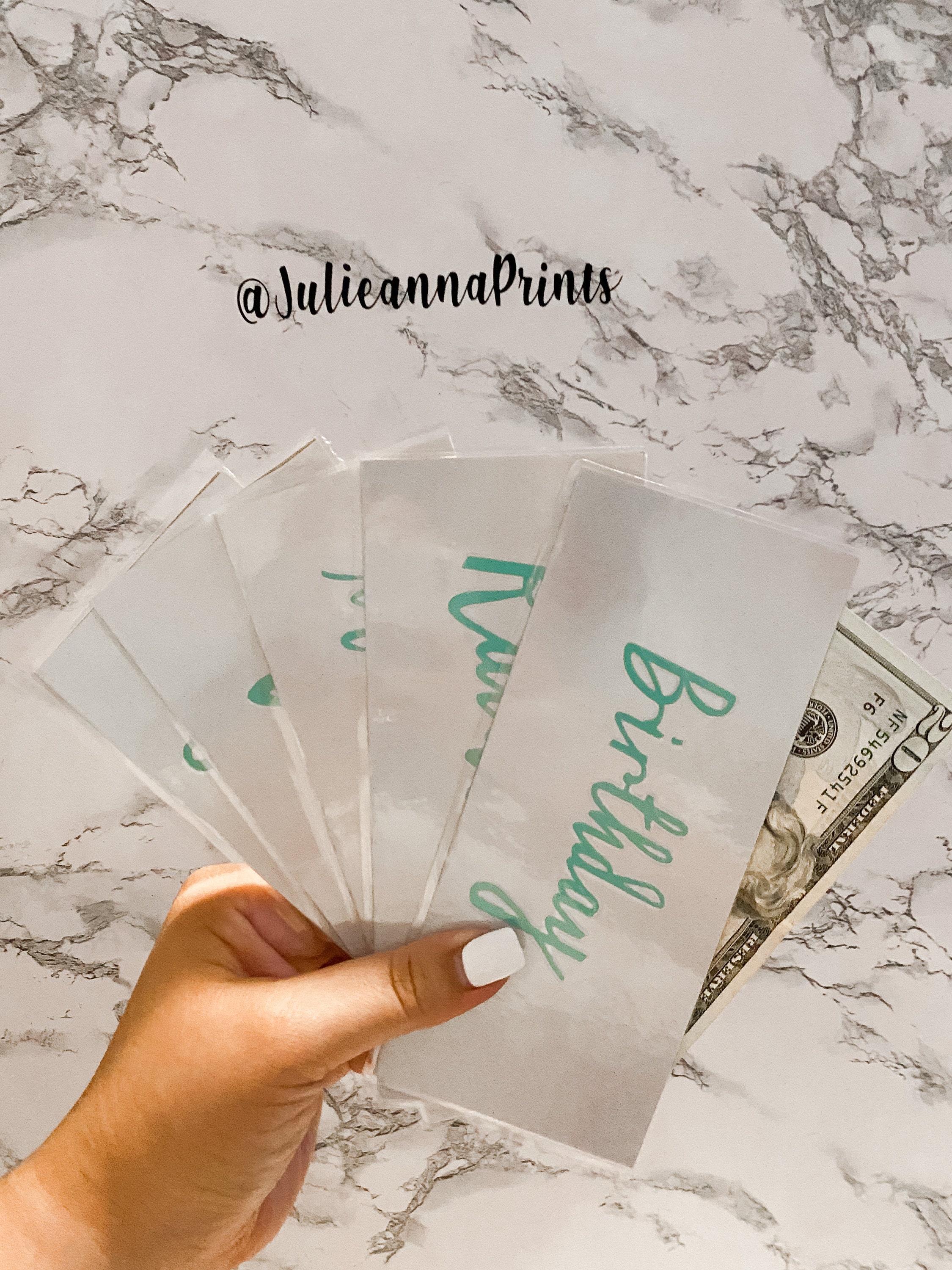 Custom Cash Envelopes Cash Envelope System Customized Etsy