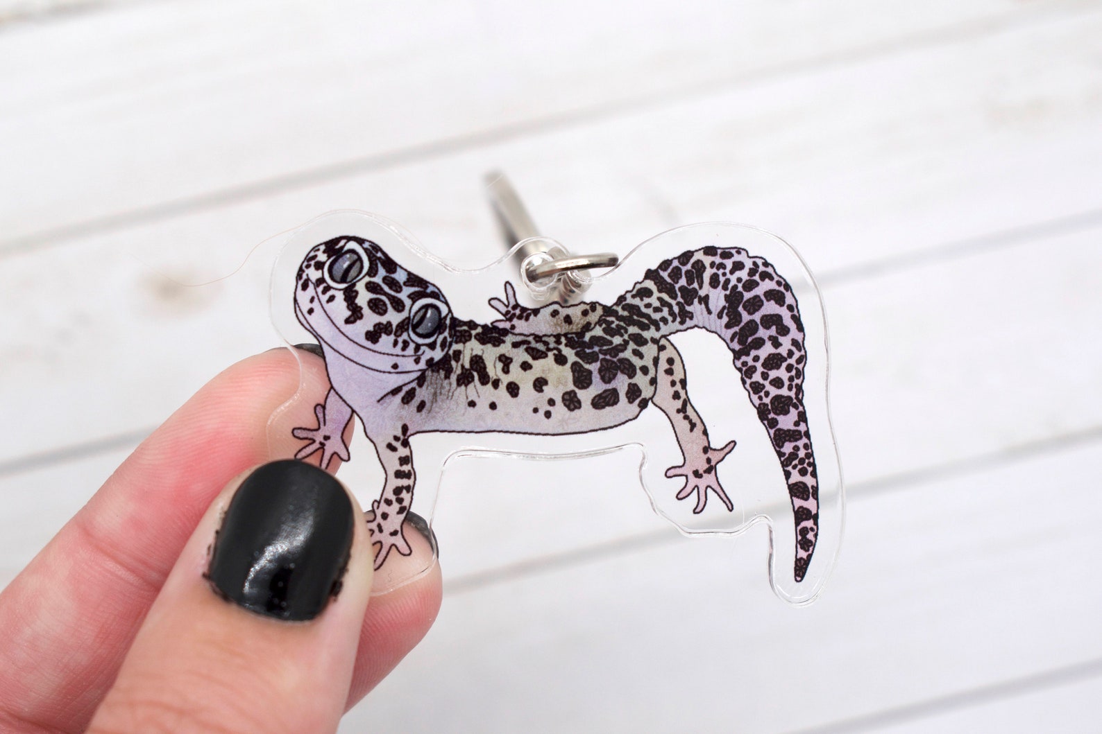 Leopard Gecko Keychain Reptile Charm Lizard Accessories Etsy