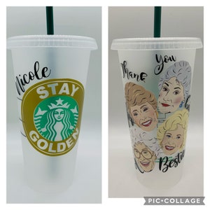 SEALED Personalized Golden Girls Starbucks Cup/ Starbucks Cup/ Custom Starbucks Cup/ Christmas Gift/ Golden Girls/ Golden Girls Tumbler