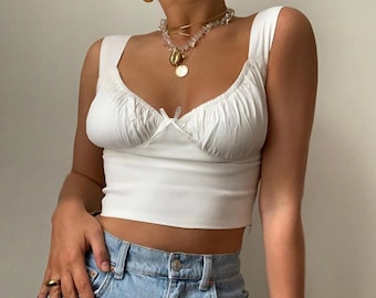 low cut summer tops