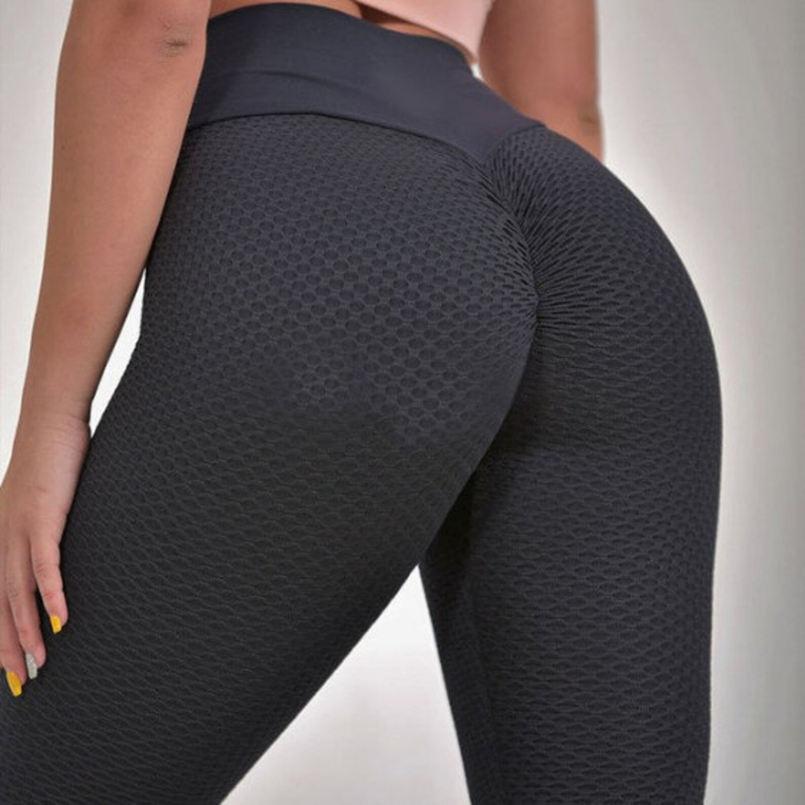 Brand New Women's Fitness Grid Tights Yoga Pants High Etsy