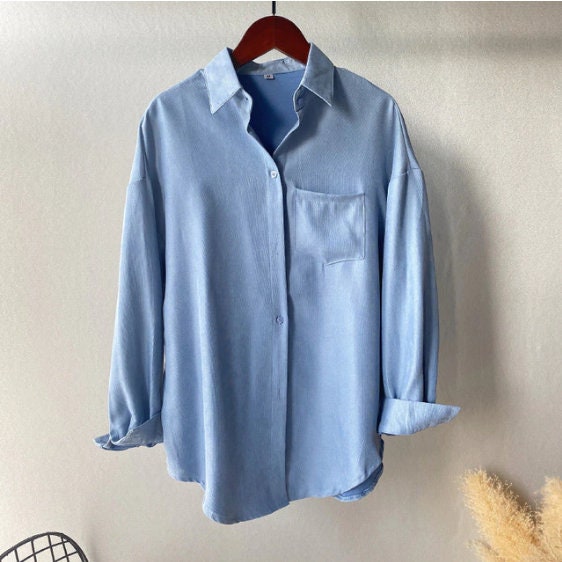 Brand New Women's Button Suede Long Sleeve Formal Shirt - Etsy