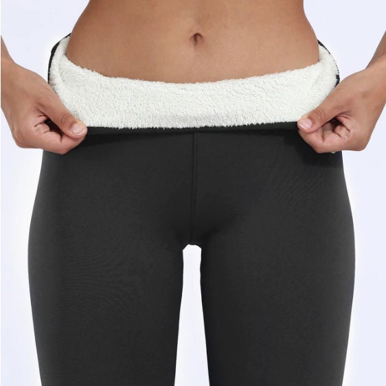 Womens Compression Leggings Breathable Trousers Velvet Warm Thick