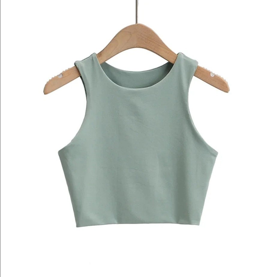 New Womens Lady Female Ribbed off Shoulder Tank Top Crop Tops