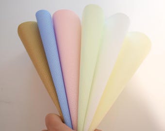 14 count - 6 Color Aida Cross Stitch Fabric Pack, Pastel & Neutral Embroidery Fabric, Assorted Cross Stitch Cloth