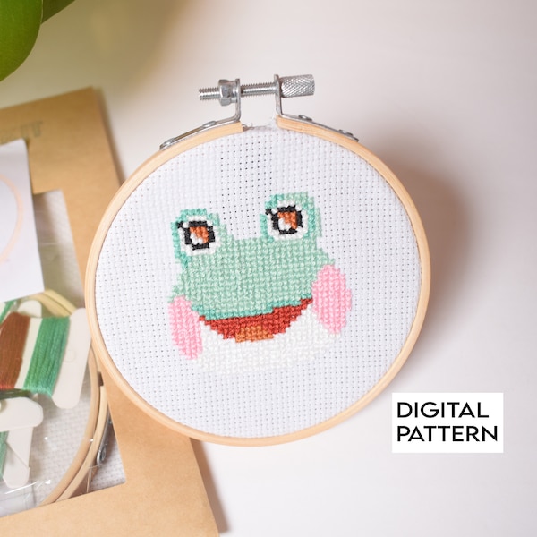 Animal Crossing Cross Stitch Digital Pattern Lily, ACNH villager Lily, Animal Crossing Embroidery Designs