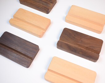 6" Wooden Display Stand, Phone Holder, Embroidery Hoop Stand, Desk Organizer