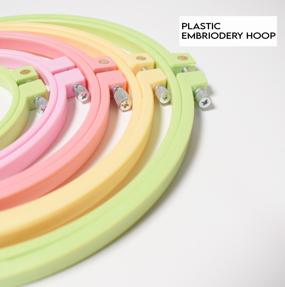 Set of 5 Embroidery Hoops, Plastic Stitch Frames/hoops, Needlepoint ...