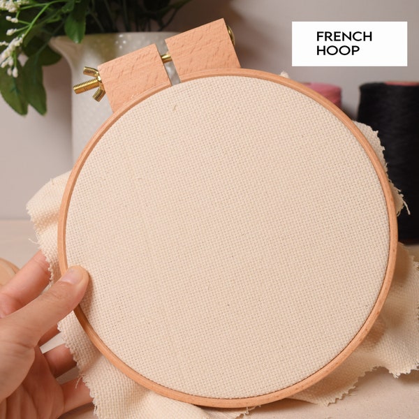 Wooden Quilt Hoop, Beechwood Embroidery French Hoop (7",8"), High Quality Wide Embroidery Needlepoint Supply, DIY craft needlepoint supply