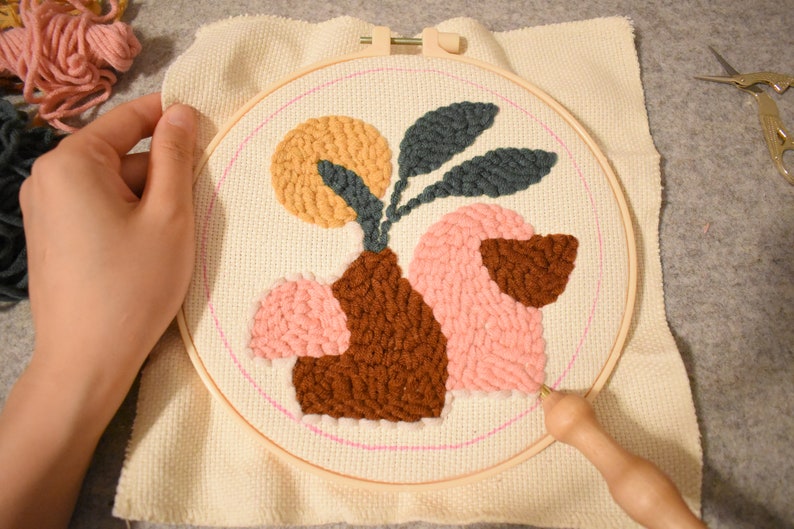 Beginner Friendly Punch Needle Full Kit Punch Needle Craft Etsy