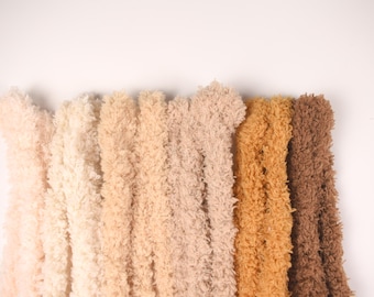 Jumbo Puppy Pipe Cleaners Set – Soft & Fluffy Chenille Stems, 6 Colors, 40inch long each