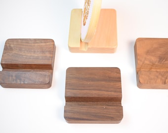 3 Inch Square Wooden Display Stand for embroidery hoop, Phone or business Card holder,