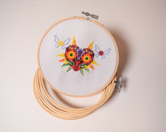 ゼルダの伝説 クロスステッチキット、ムジュラの仮面 刺繍キット