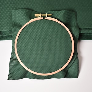 14 ct donkergroene aida-kruissteekstof, 14 kt smaragdgroen, olijfgroen, dennengroen, aida-stof (kleur bijna DMC 319)