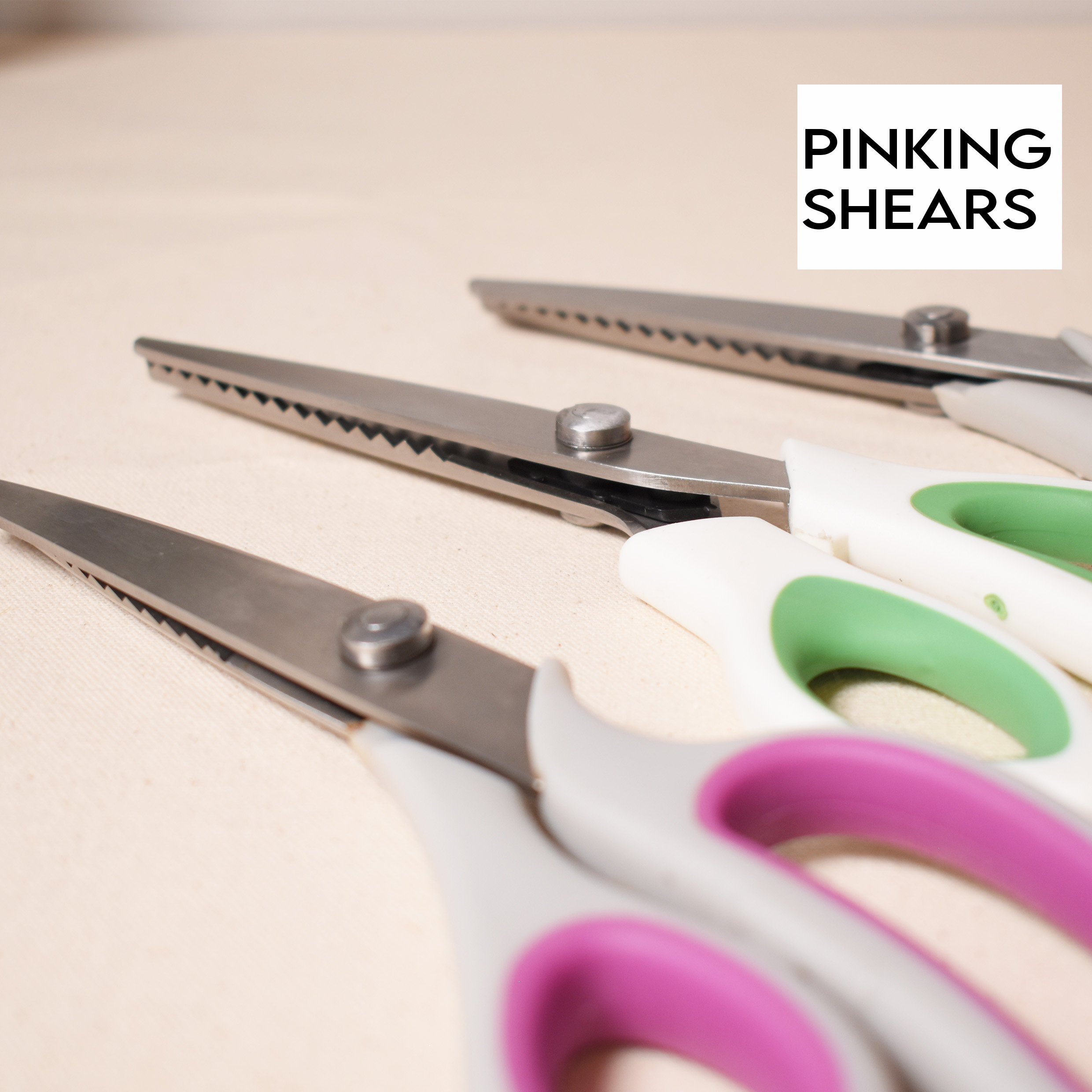 3-18mm Professional Zig Zag/scallop Scissors Leather/fabric Scissors Pinking  Shears 