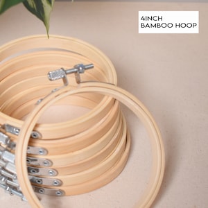 4inch hoop set of 10, 4inch embroidery bamboo hoop, embroidery frame, cross stitch hoop, embroidery hoop bulk