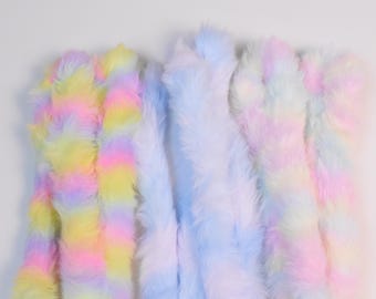 Jumbo Pastel Chenille Pipe Cleaner, Super Soft Fuzzy Pipe Cleaner - Pack of 3 different colors