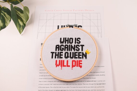 90 day fiance quote 6inch/15cm hoop needed Cross Stitch PDF Digital Download