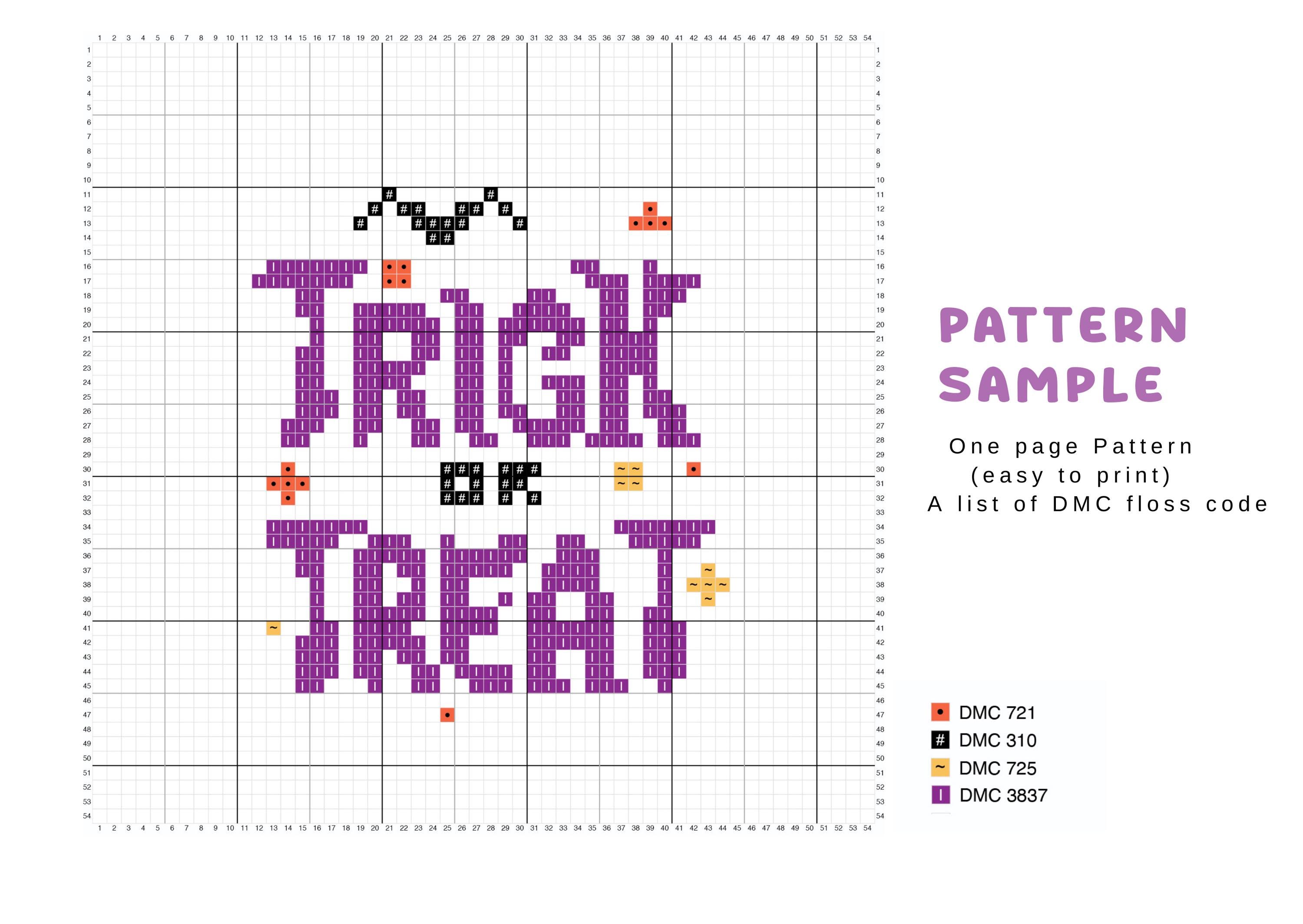 Zelda Cross Stitch Pattern, Korok Embroidery Pattern From