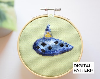 Zelda Ocarina Cross Stitch Pattern for Instant Download, the Legend of Zelda pattern, Ocarina of Time,