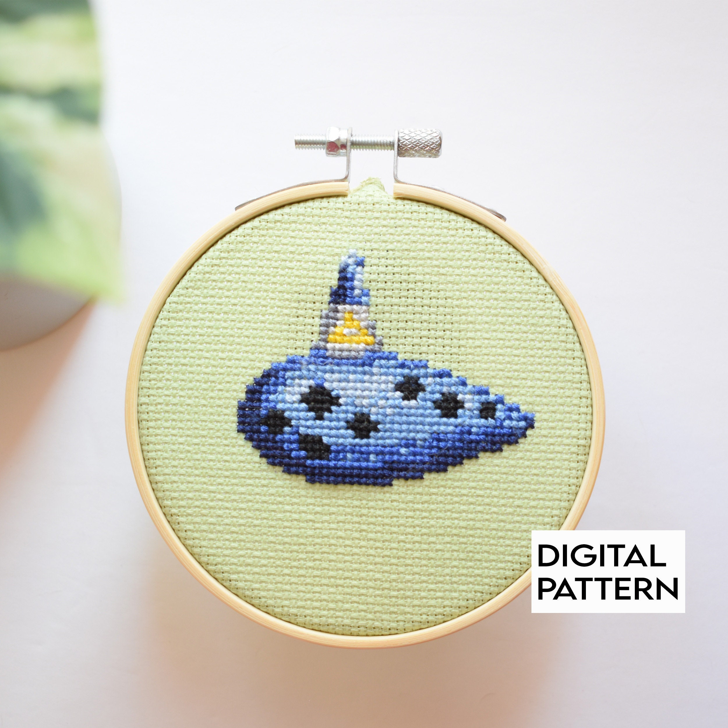 Zelda Cross Stitch Pattern - 4inch Ocarina Digital Download
