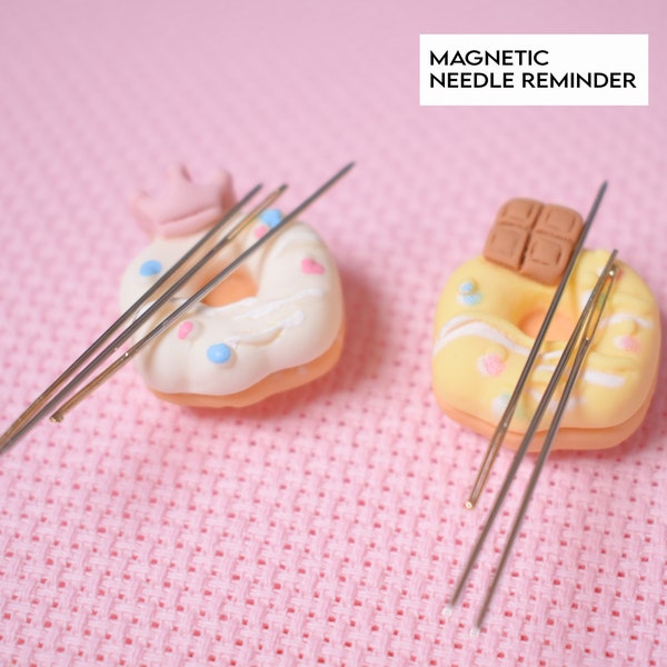 Magnetic Needle Reminder, Donut Needle point magnets, A safe place to park your needle, keep your needle on surface