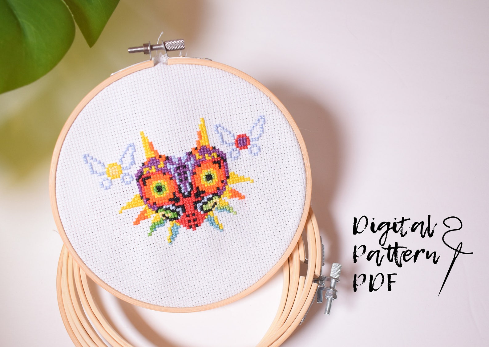 Legend Zelda Cross Stitch Pattern Majoras Mask Digital - Etsy