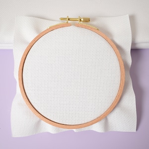 18ct White Aida Cloth, 18 count White Color Stitch Fabric, White cotton aida fabric, fabric by yard