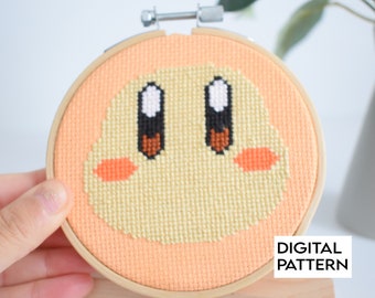 Waddle Dee Cross Stitch Digital Pattern. Waddle dee pattern instant download